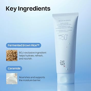Beauty of Joseon Hydra Shield Body Sun Lotion SPF 50+ Fermented Brown Rice™ + Ceramide Korean Skincare Korean Cosmetics Hydrating Sun Cream Lightweight and Non-Adhesive 150 ml