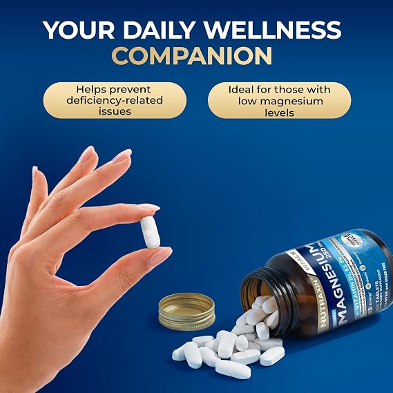 Nutraxin Magnesium Daily 250 mg - 60 Tablets, 2 Month Supply