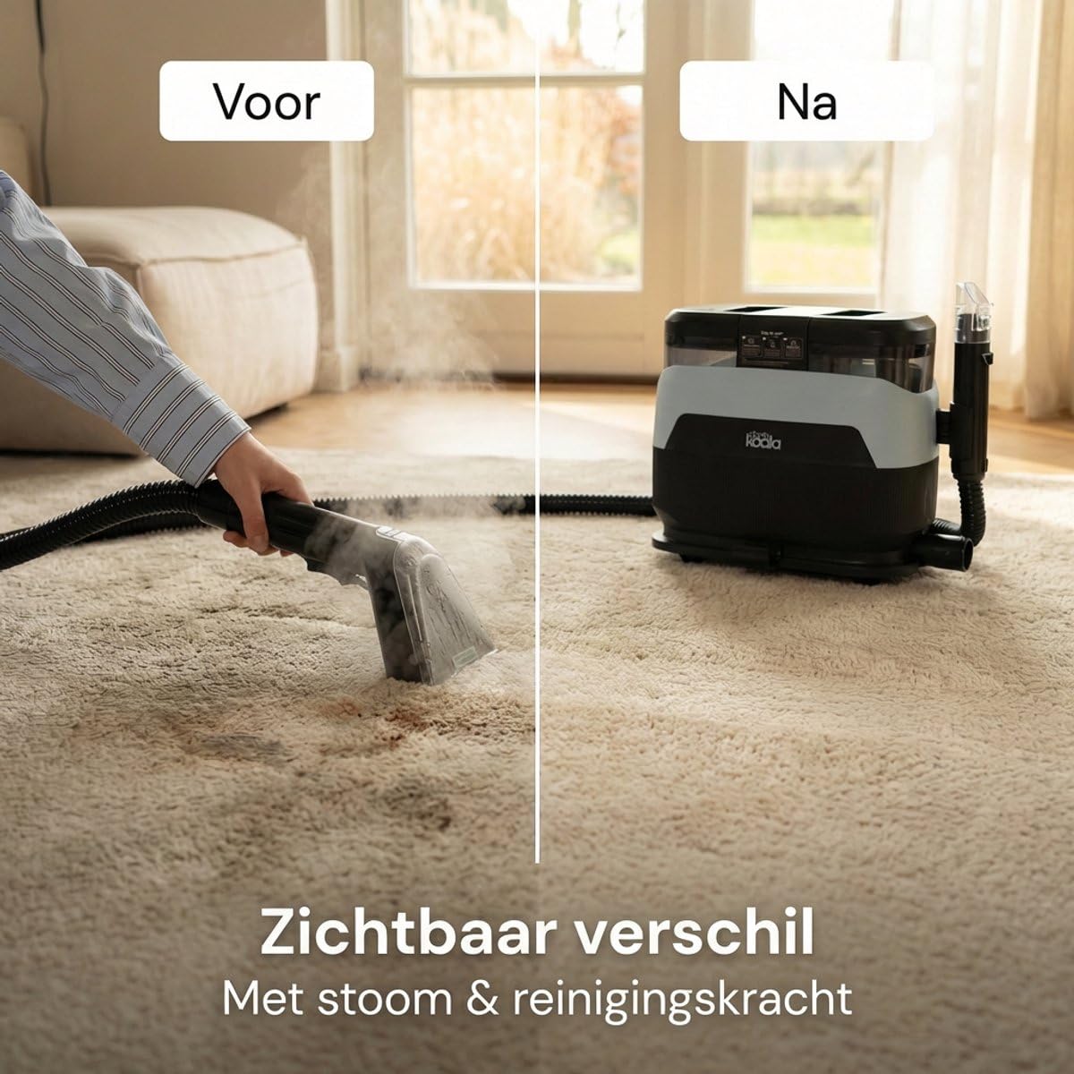Nettoyeur de tapis et nettoyeur vapeur – Pour plus d'une centaine de tissus différents – Détachant – Comprend trois tablettes de nettoyage – Pour tapis, matelas, meubles et plus encore