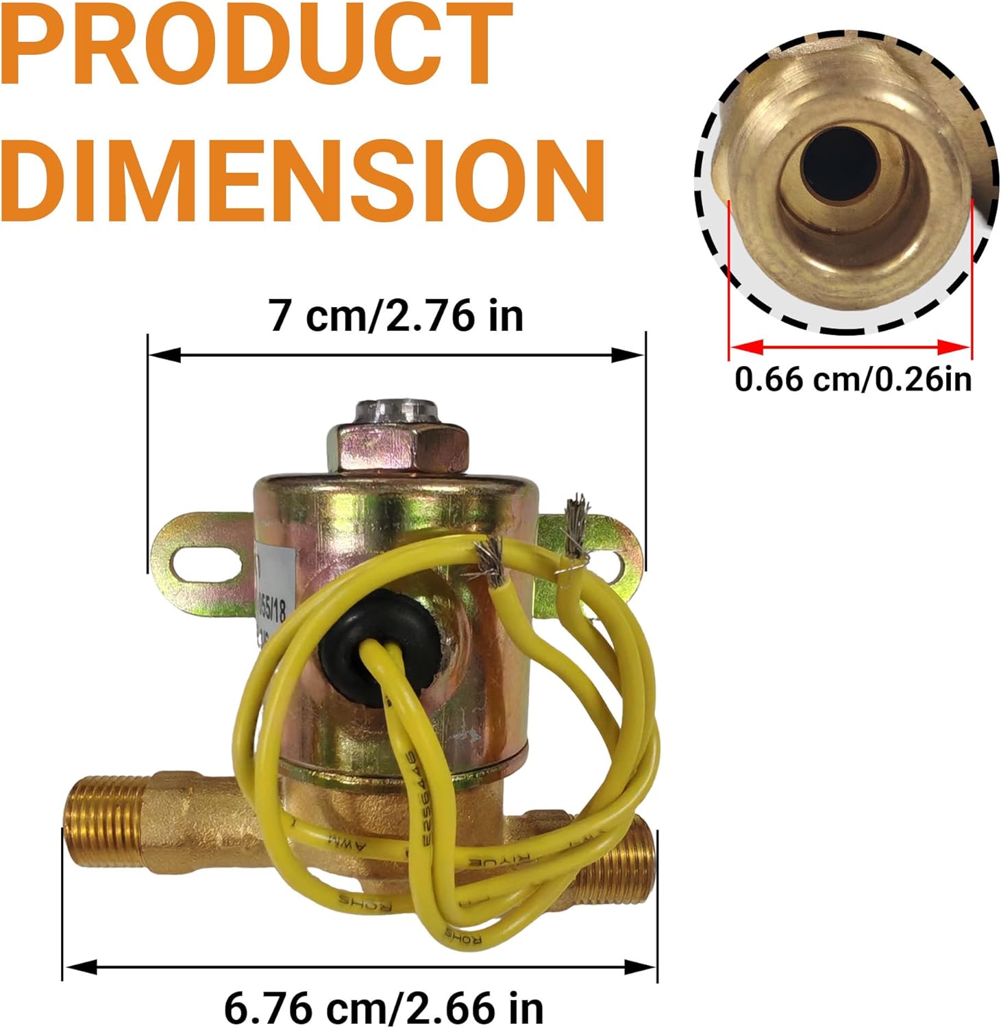 Humidifier Water Solenoid Valve 4040 for Aprilaire Whole House Humidifier 400 400M 500 500M 600 600M 558 550A 550 568 560A 700M 768 760A 760| 24 Volts | 2.3 Watts | 60
