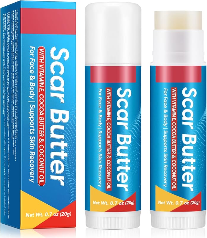 Bastão de manteiga corporal UXENPHXF com vitamina E, manteiga de cacau e óleo de coco, pacote com 2