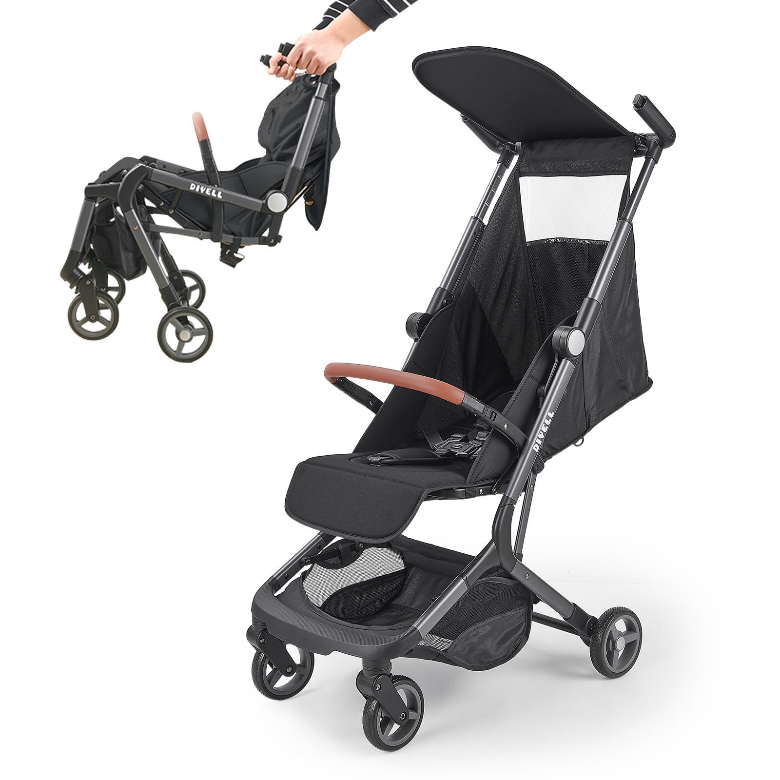 コンパクトベビーカー 日よけ付き 飛行機持ち込み可能 Amazon.co.jp: 【快適ワンタッチ、コンパクト。】 ベビーカー
