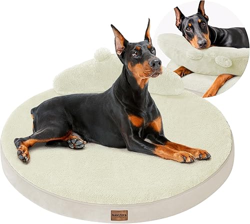 Miniatura 13 de Cama grande para perros, camas ortopédicas para perros extra grandes con funda extraíble lavable, camas impermeables para mascotas con almohada,