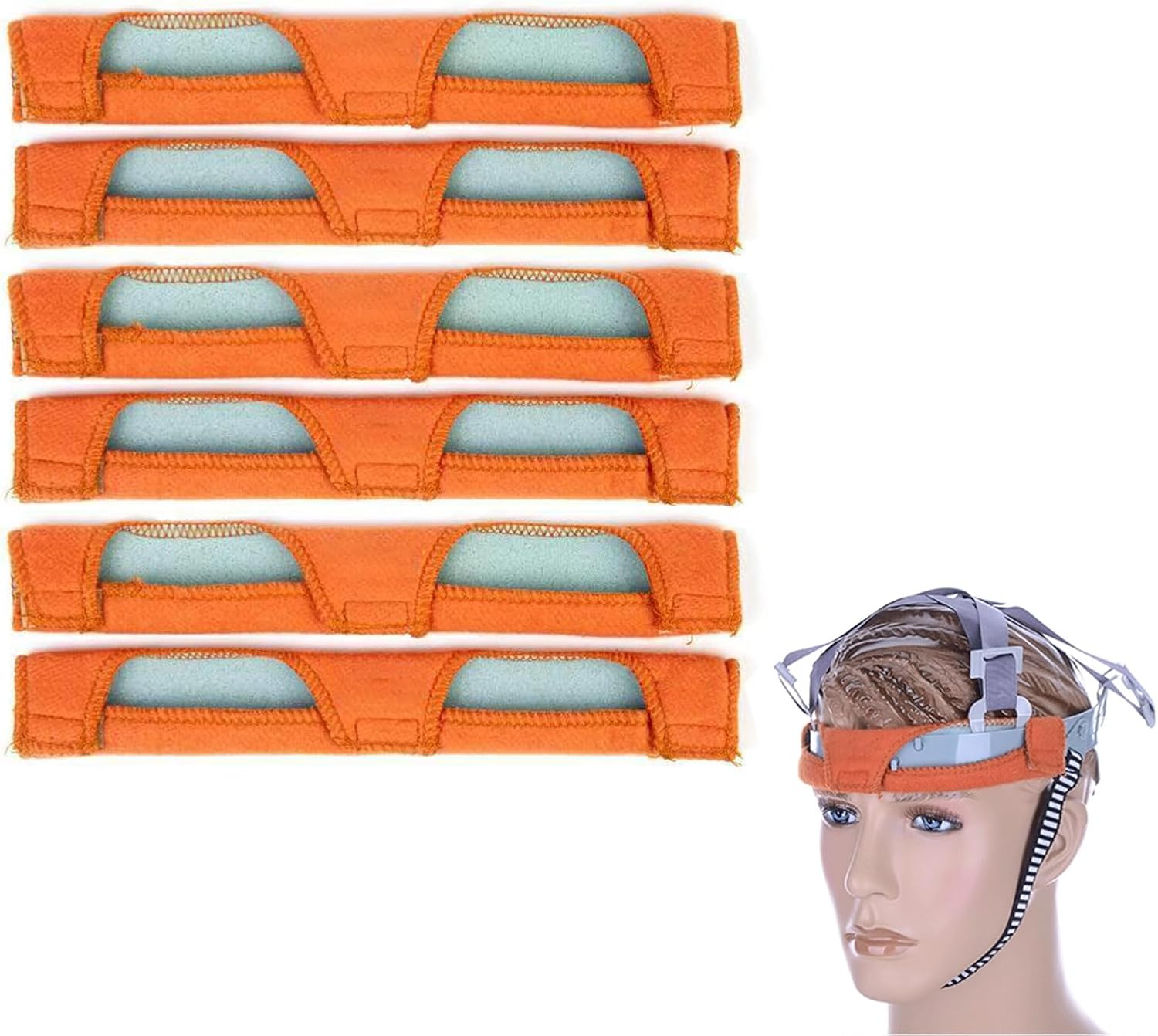 Lift Hard Hat 6PCS Hard Hat Sweatband, Cotton Hard Hat Liner