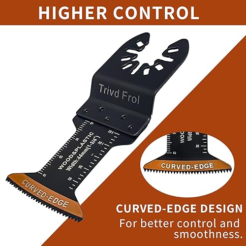 Miniatura 4 de 50 hojas de sierra oscilantes universales profesionales, multiherramienta de madera, compatibles con Dewalt, Milwaukee, Makita, Ryobi, Rockwell,