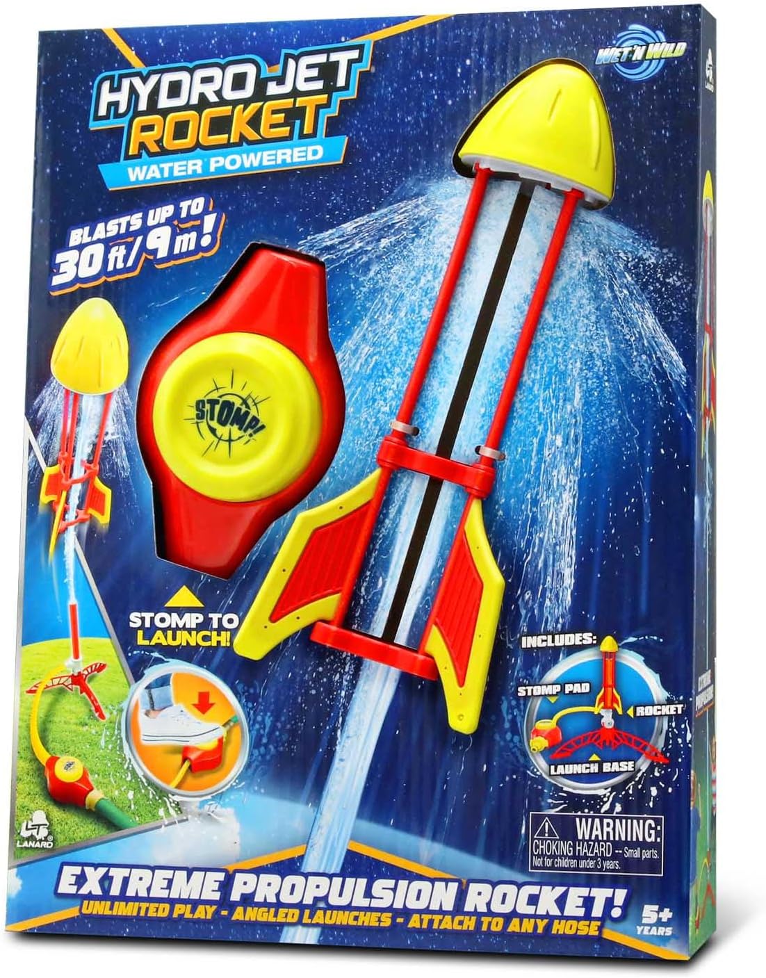 Amazon.com: Lanard Hydro Jet Rocket alimentado por agua : Juguetes y Juegos