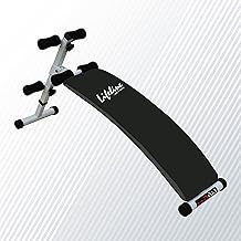 Lifeline Fitness LB 312 Sit-Up Curve Bench For Abs Exerciser, Home Gym Workout, Black, Made in India