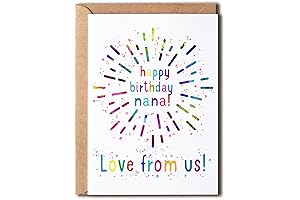 Happy Birthday Nana Love from Us - Nana Birthday Card From Us