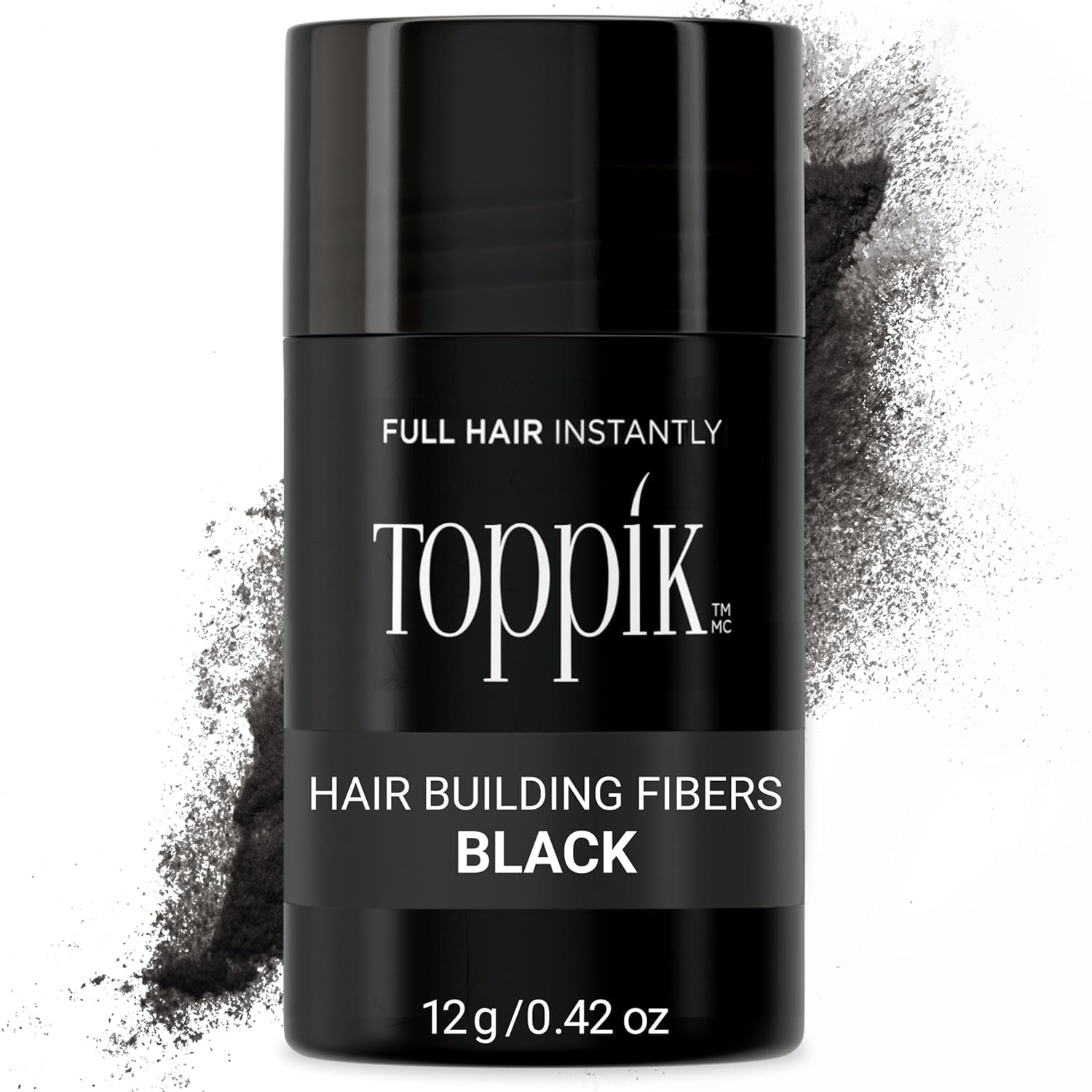 Hairmaker Building Fibres, Keratin-Based Hair Thickening Powder, Bald Spot Concealer Black (12GRAMS)-image-21