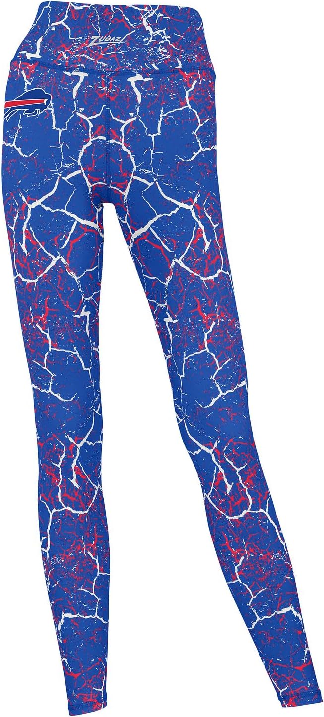 Zubaz NFL Women's 2-Pack Zebra and Marble Powermesh Leggings with Pockets (XS - 3XL)