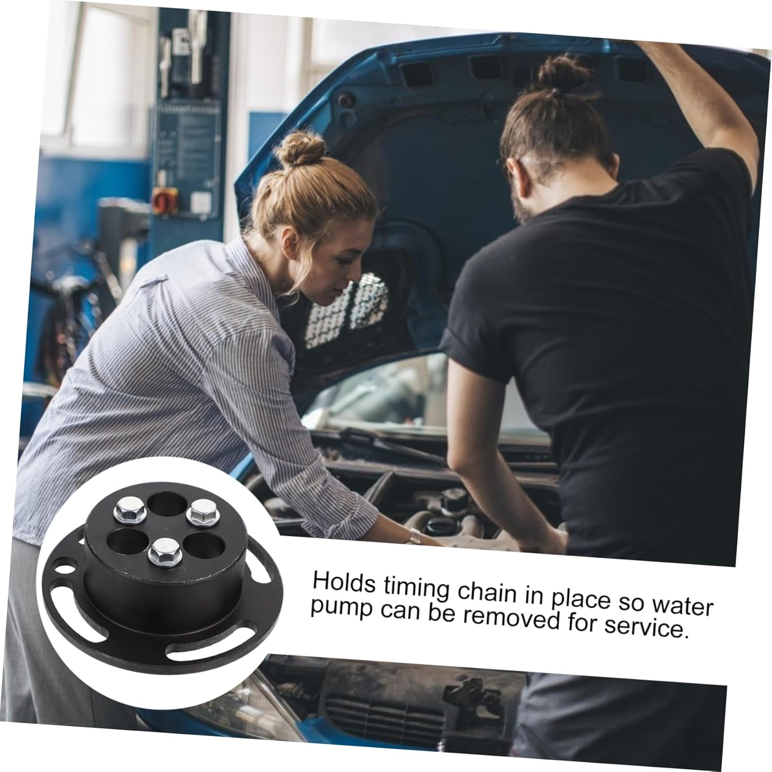 Water Pump Automotive Cooling Water Pump Tool Chain Timing Car Repair Parts Holding Tool