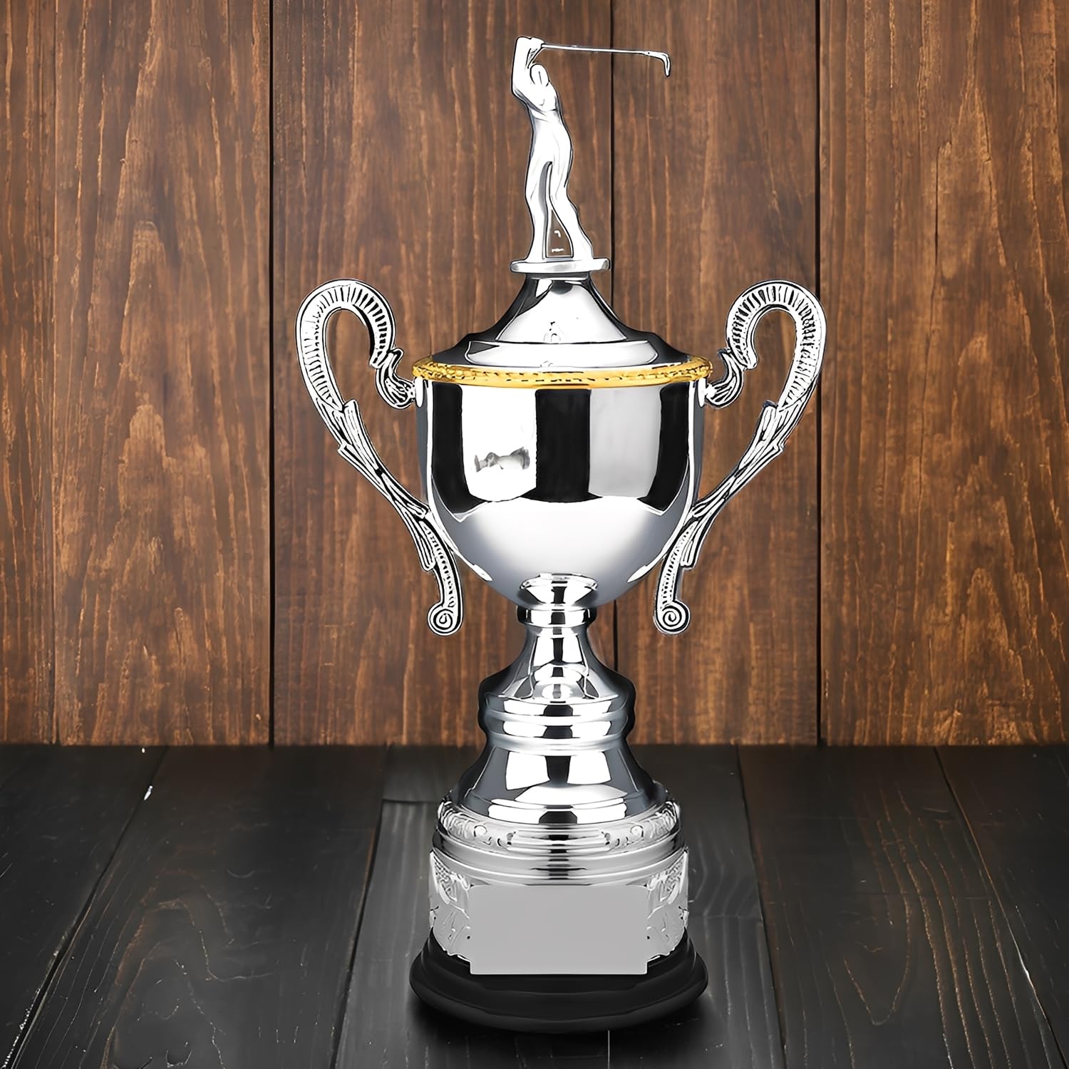 Golfpokal – Backswing Smack Lob Meisterschafts-Trophäe, Metall-Custom-Trophäe für Golfer, Clubhaus Display, Platz Dekoration, Geschenk für Fans & Freunde