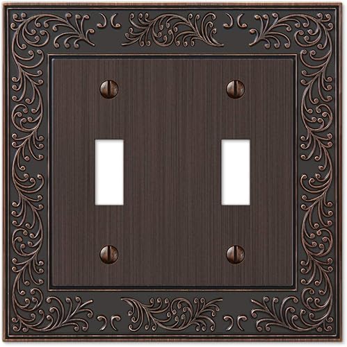 Miniatura 3 de Amerelle English Garden. Tapa de tomacorriente., 43RRAN Níquel antiguo,Bronce Envejecido,Bronce,https:/ www.Yaxa/dp/undefined