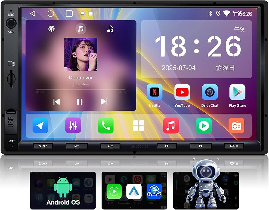 Amazon.co.jp: ATOTOZONE A5L Androidナビ 7インチディスプレイ