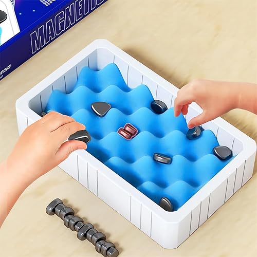 Miniatura 8 de Juego de ajedrez magnético  Nuevo juego de mesa familiar 2024, juego de estrategia de viaje para 2 jugadores con imanes para niños y adultos (1