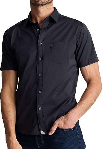 UNTUCKit Short Sleeve Performance Solid Shirts for Men