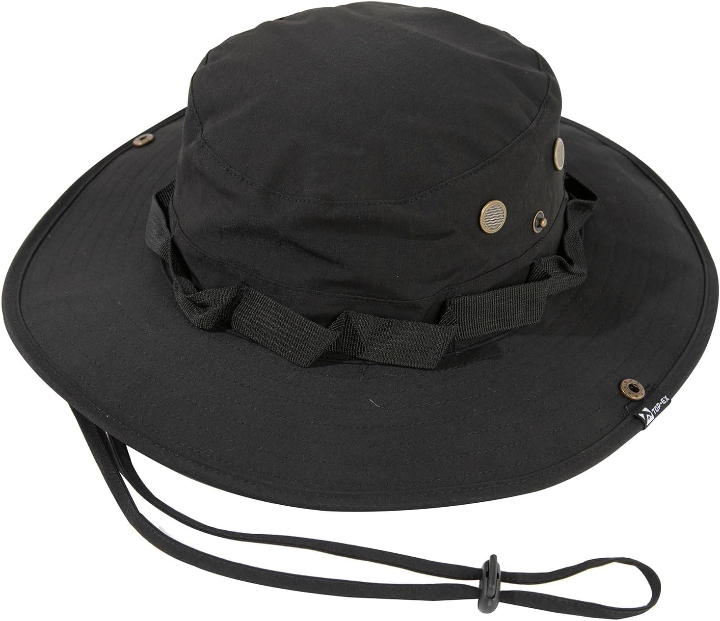TOP-EX Oversized XL XXL Mens Sun Hats Wide Brim Fishing Safari UPF50+ Crown Big Head Chin Cord