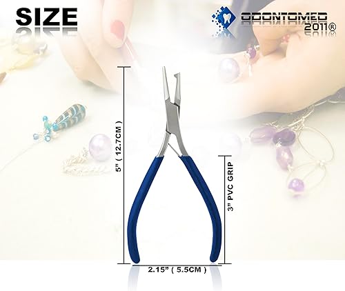 Miniatura 2 de OdontoMed2011 Alicates de anillo dividido 5" WSpring Blue Color Pvc Grip ODM