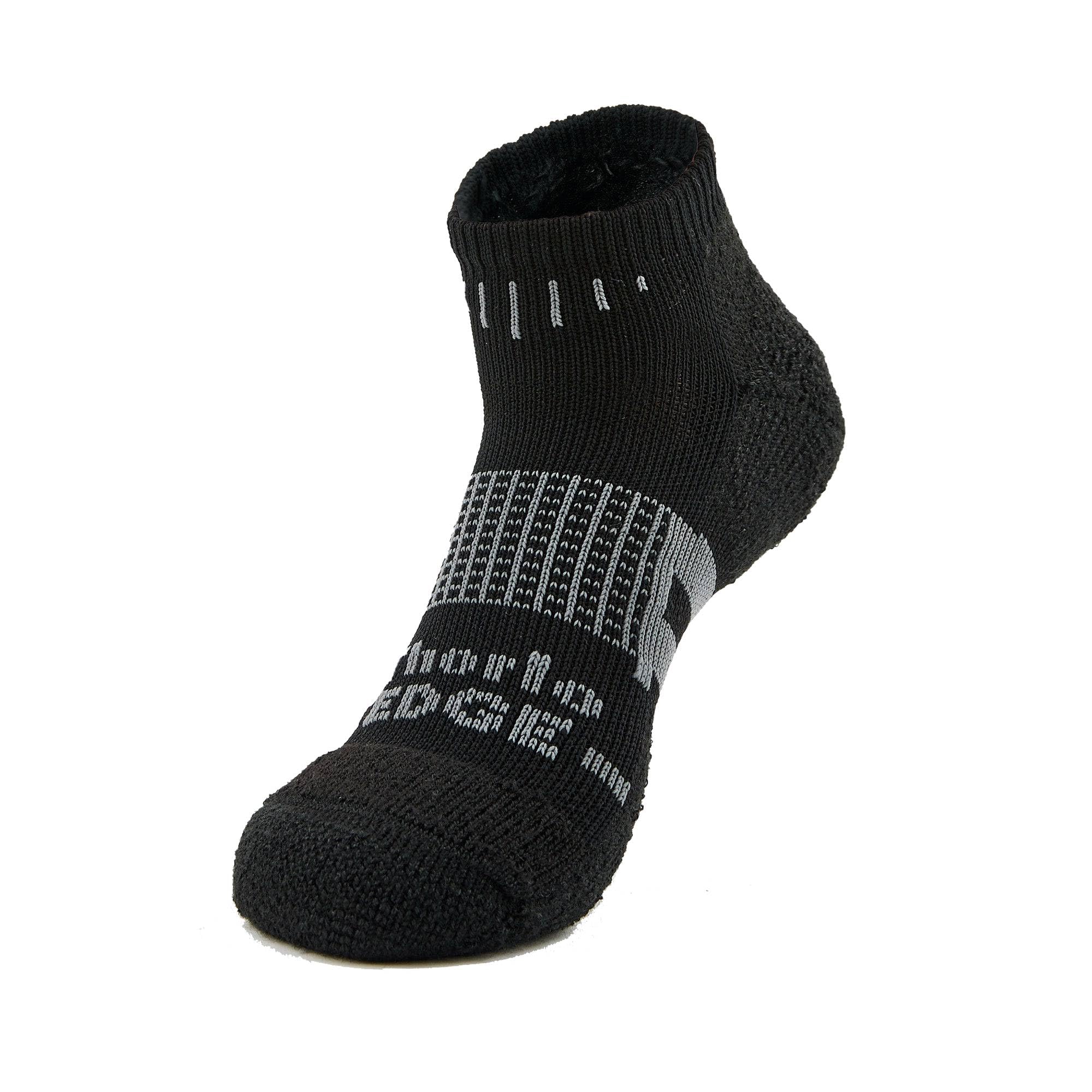 Thorlos Unisex's Vcmu Max Cushion Edge Court Low Cut Socks Tennis, Grey/Black, Large