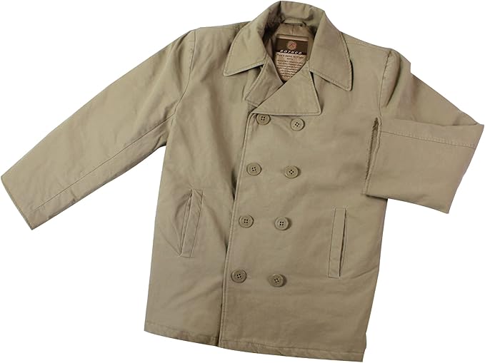 Amazon ロスコ Rothco ロスコ ウェイトヴィンテージコットン ピーコート カーキ 7872 Khaki カーキ S コート ジャケット 通販