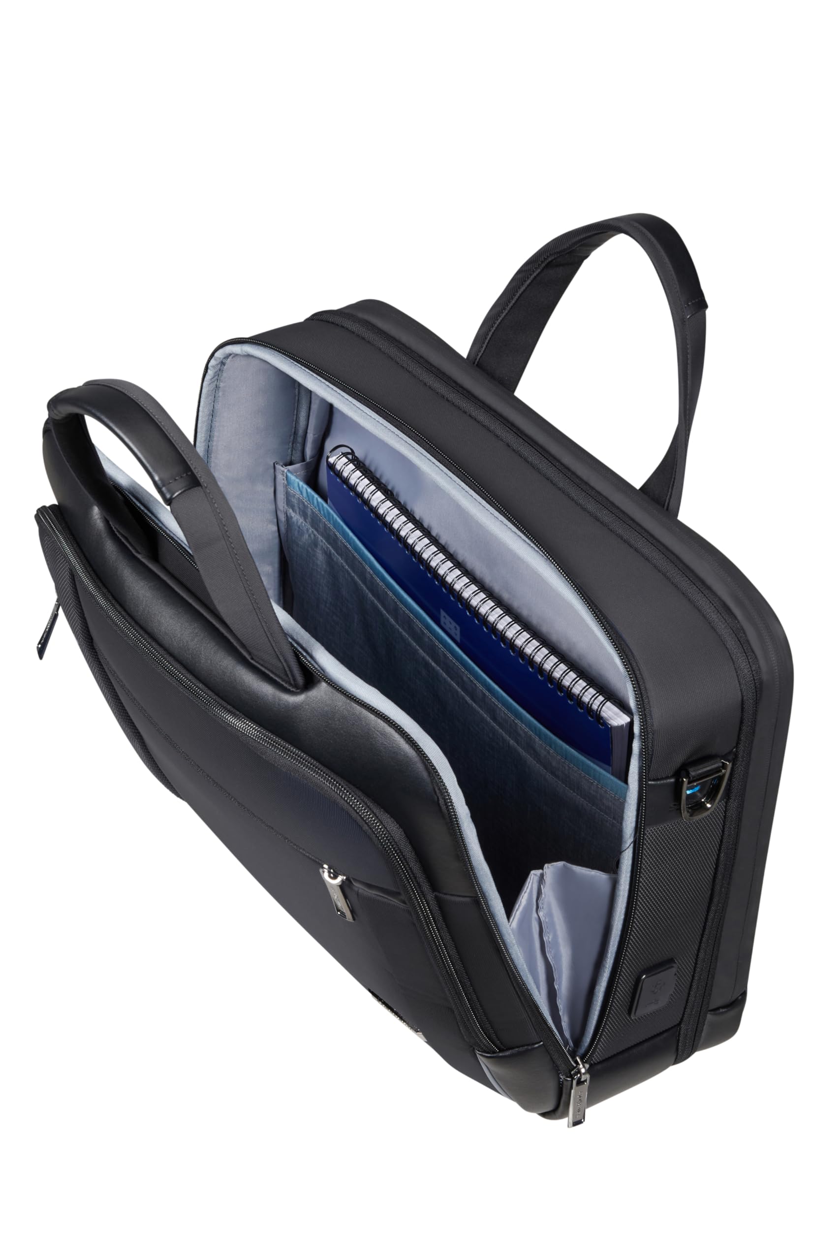 Samsonite Spectrolite 3.0 - Aktentasche 15.6" (42 cm) mit Smarte Funktionen, Praktische Innenaufteilung, Erweiterbar - 18/22L - Schwarz (Black)