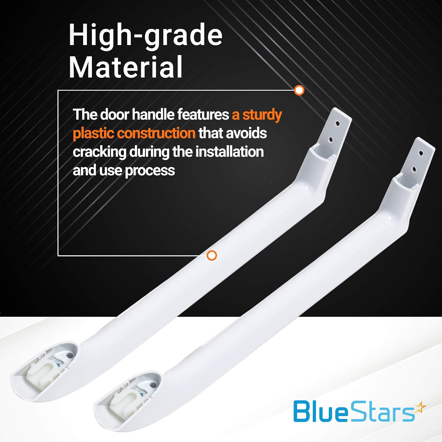 Ultra Durable 5304486359 Refrigerator Door Handle Replacement Part by Blue Stars - Exact Fit for Frigidaire Refrigerators - Replaces 5304506469 5304504507 242059501 242059504 - Pack of 2