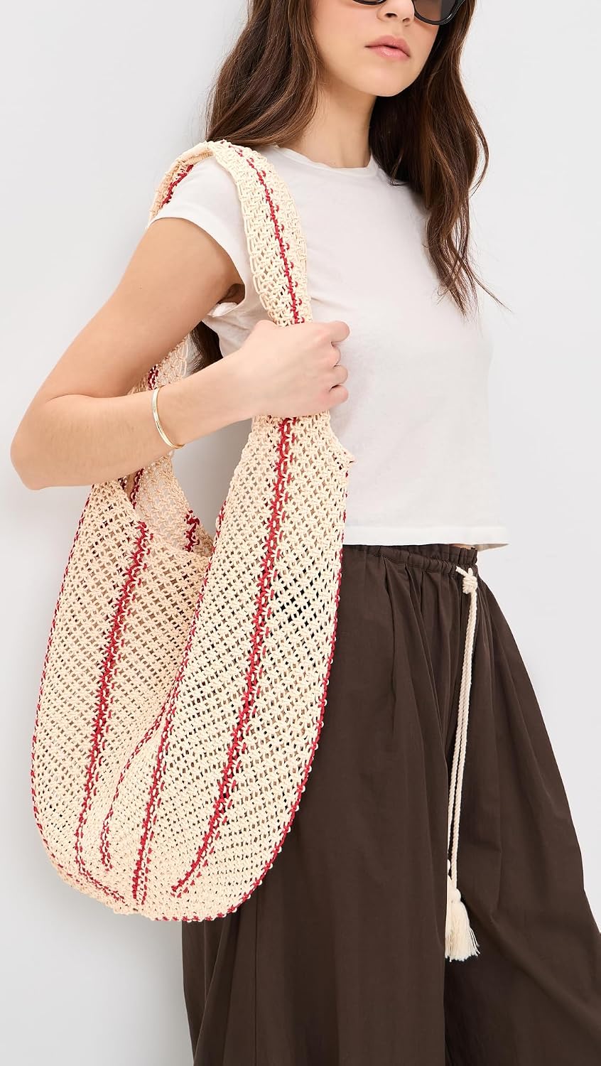 Madewell Women's The Curved Crochet Shoulder Bag