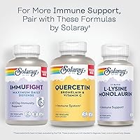 Vista 6 de Solaray Quercetina Bromelina y Vitamina C, Sistema Inmunológico, Sinusial, Apoyo de Actividad Respiratoria y Antioxidante, Vegana, 500 mg