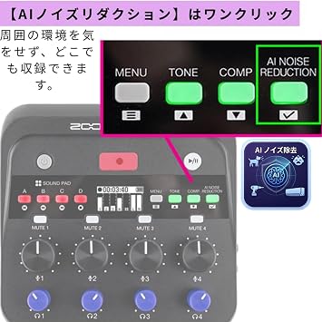 ZOOM P4next Podcast Recorder & Dynamic Microphone Pack Set