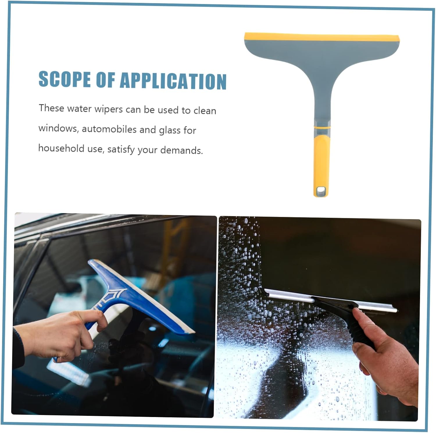 Multi-Purpose Shower Squeegee with Dual-Sided Design Lightweight Window Cleaner for Home Car and Bathroom Use Sturdy Glass Wiper Tool for Cleaning
