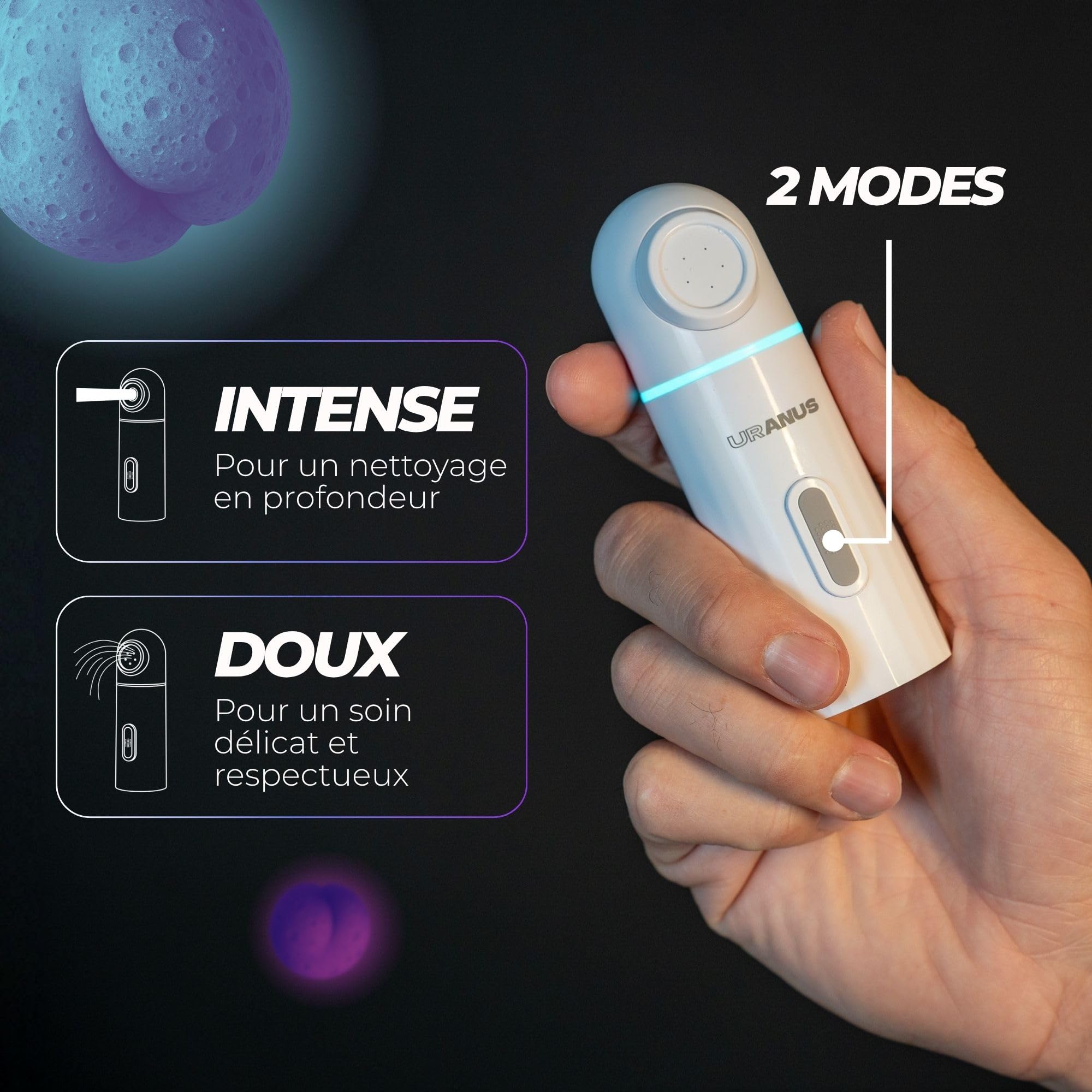Douchette Portable Électrique - Bidet pour la Toilette Intime - Jet Apaisant Post-Partum Périnée Accouchement, 350ml Eau Chaude/Froide, Hygiène Japonaise en Bouteille pour Voyage, Camping & Maternité