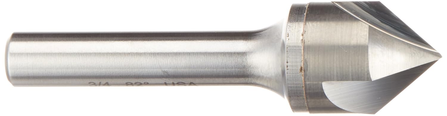 Kodiak Cutting Tools KCT119260 USA Made Solid Carbide Countersink, 3 Flute, 82 Degree, 3/4" Diameter