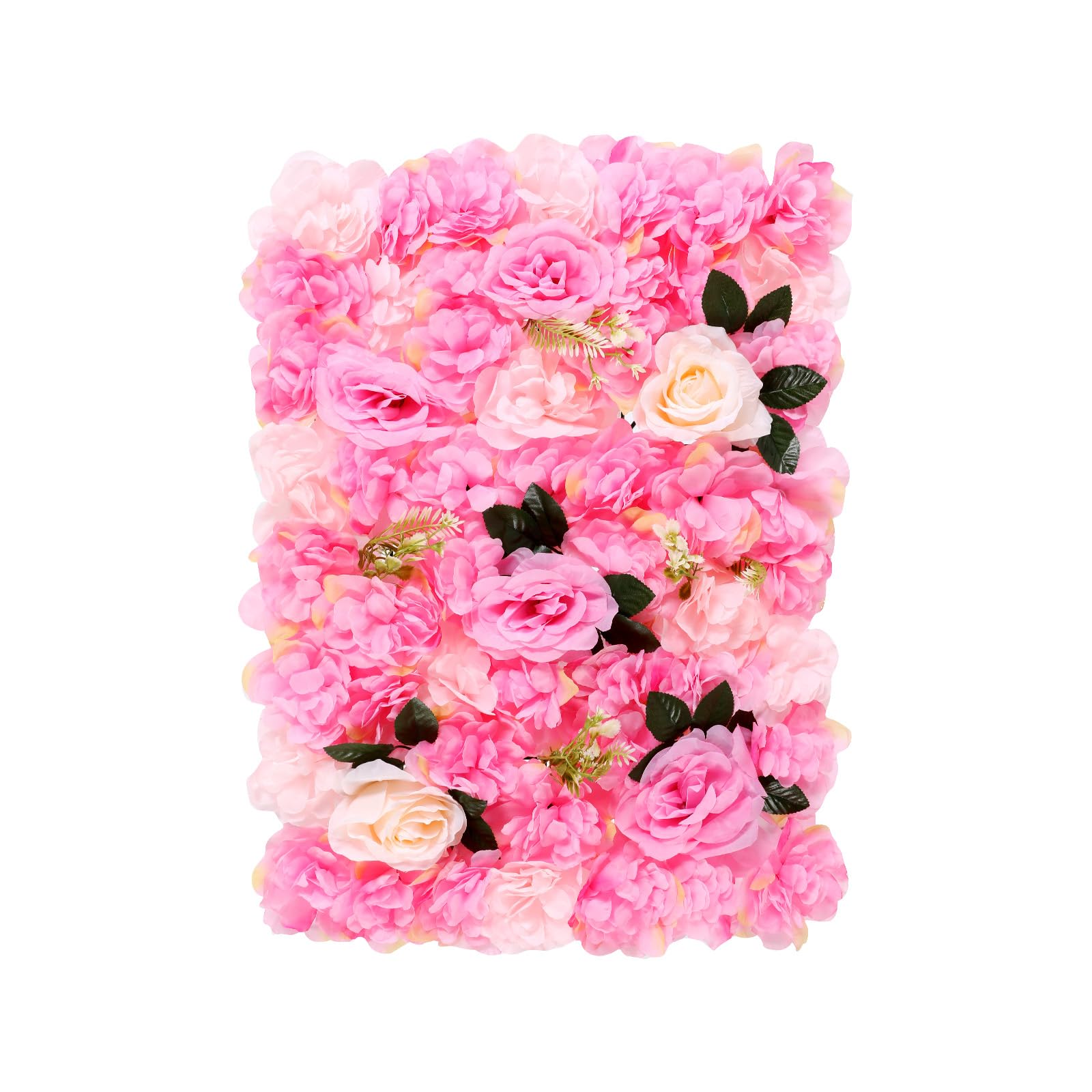 12 sfondi da parete artificiali, 60 x 40 cm, pannello da parete con fiori, tessuto e plastica, rosa dalia, pianta acquatica, decorazione da parete di rosa, decorazione per matrimoni,
