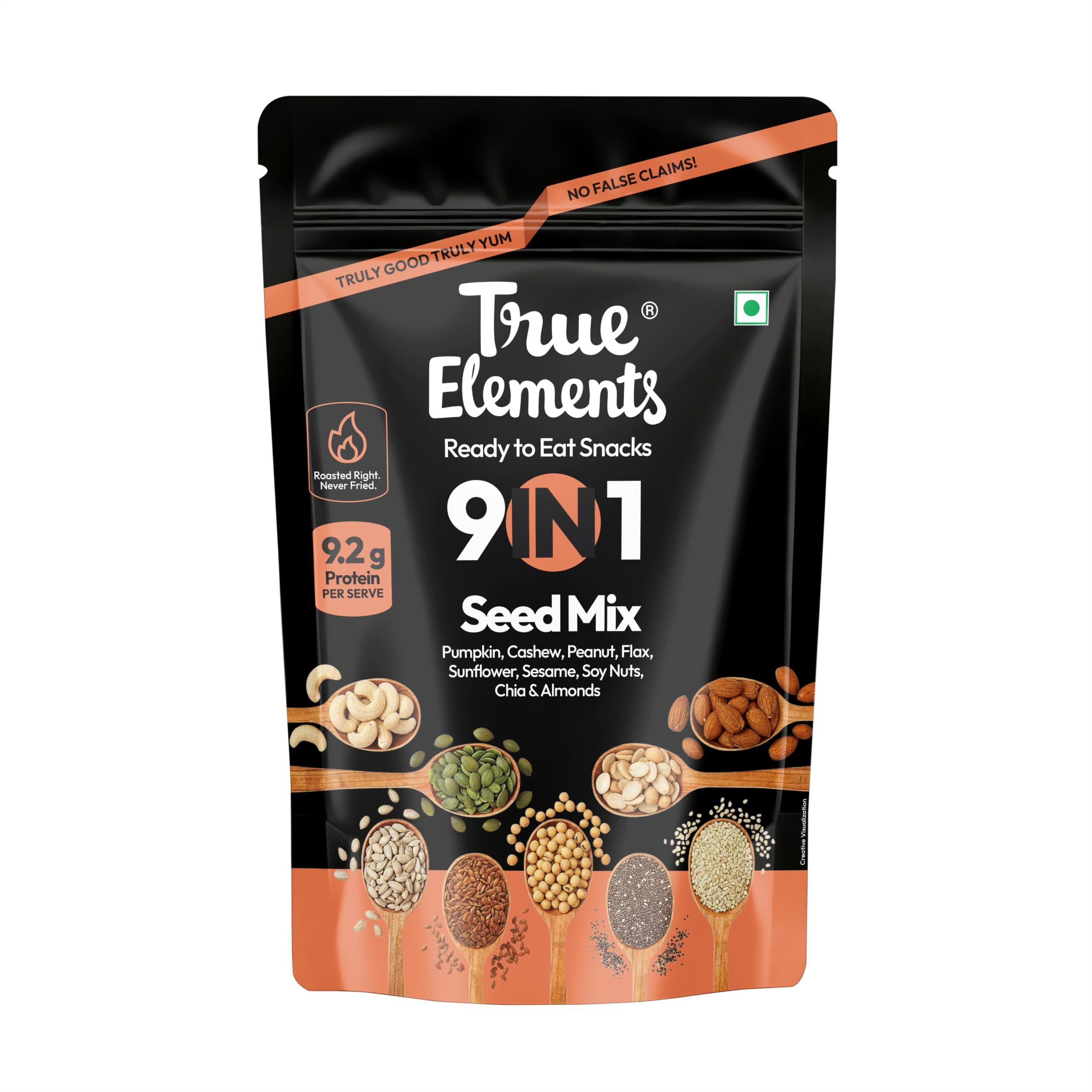 True Elements 9 in 1 Snack Mix 250g - Seeds for Eating | Nuts and Seed