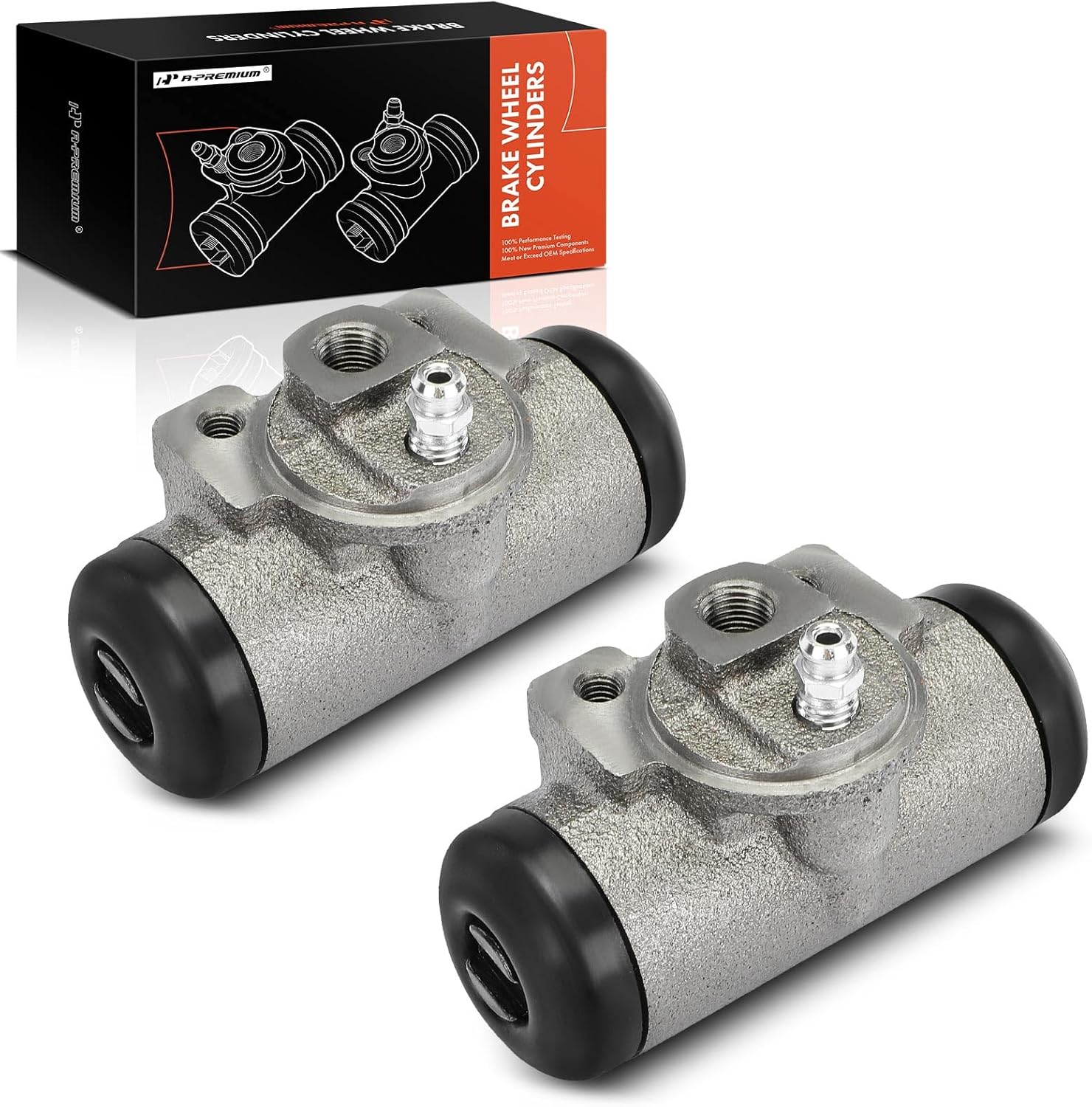 A-Premium Rear Driver and Passenger Drum Brake Wheel Cylinder Compatible with Select Chevrolet and GMC Models - Silverado 1500, Sierra 1500, 2009 2010 2011 2012 2013, 2-PC Set