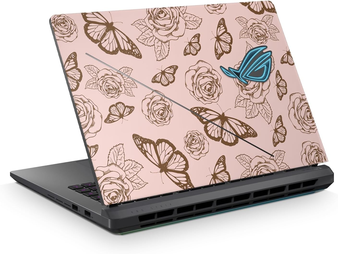 Carbon Fiber Laptop Skin Compatible with Asus TUF Gaming A14 (2026) - Rainbow Streaks - Premium 3M Vinyl Protective Wrap Decal Cover - Easy to Apply | Crafted in the USA by MightySkins