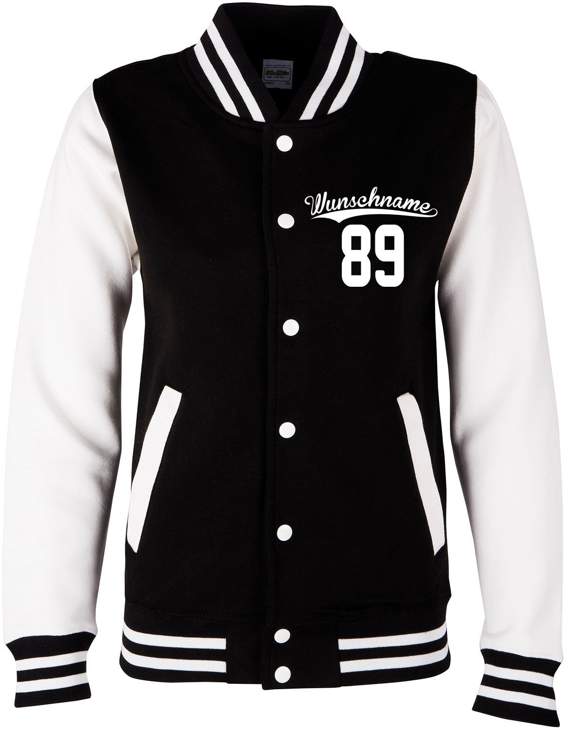 Kinder College Jacke mit Wunschnamen und Wunschnummer Brannon | Jungen und Mädchen