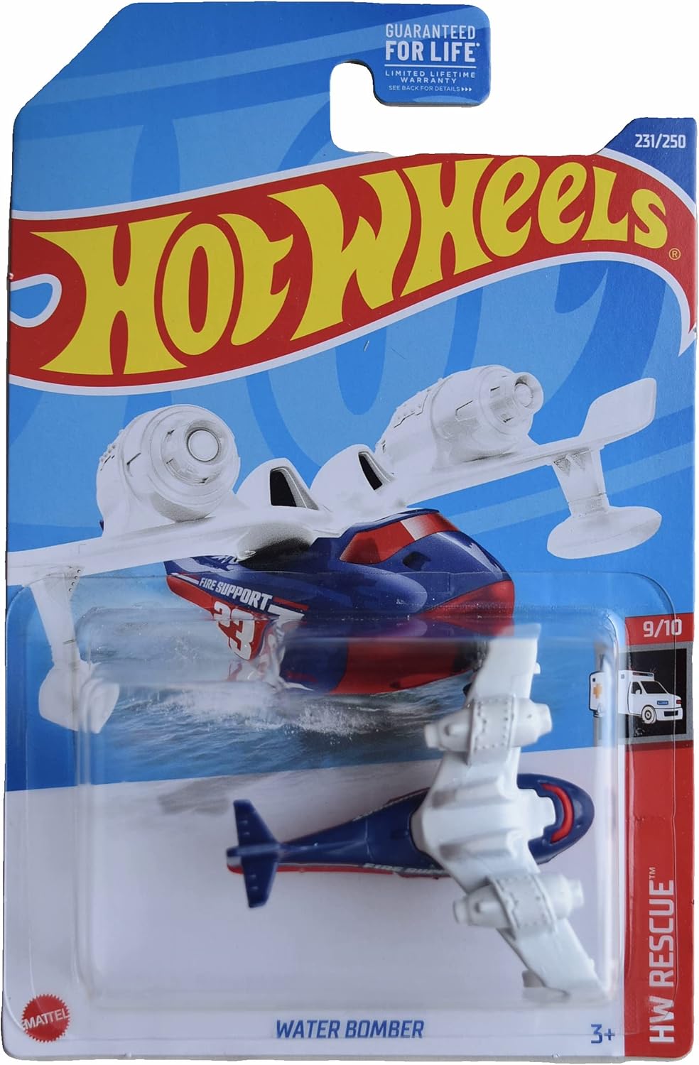 Hot Wheels Water Bomber - Orange Firefighting Airplane - Remote Controlled - 2.5 Inches - 3+ Years - Boys