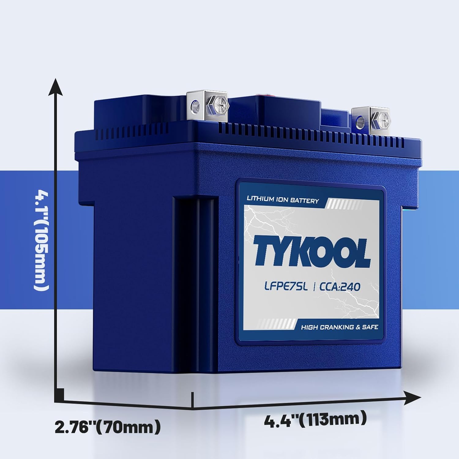 YTZ7S / YTX7L,12V 4Ah 240CCA LiFePO4 Motorcycle Battery, Powersports Battery for Honda KTM Yamaha Harely, Lithium Battery,For ATV, UTV, Snowmobile, Motocross, Lawn Mower, Jet Ski, Motorboat