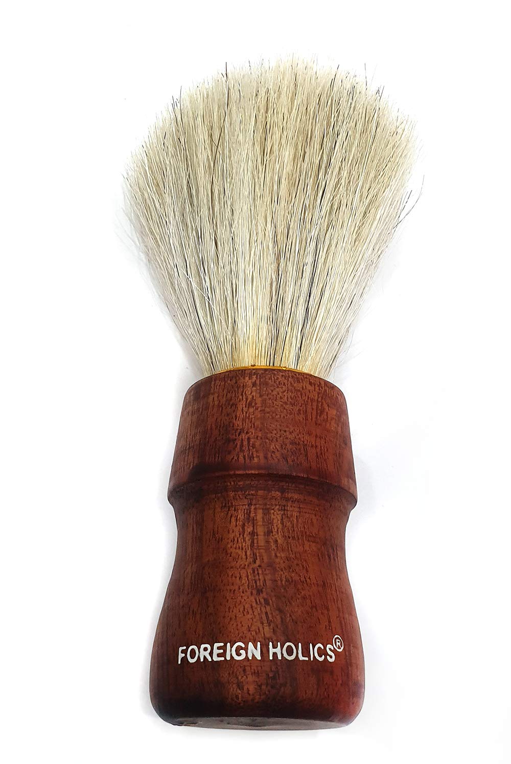 Foreign Holics Wooden Hair Shaving Brush For Men Natural Bristle Pack of 1