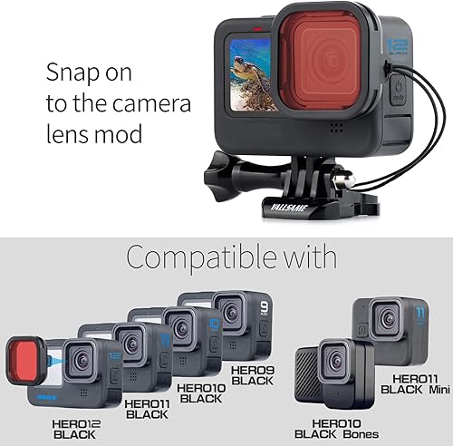 Miniatura 10 de Filtro ND para GoPro Hero 12/11/10/9 Negro/Hero 11 Black Mini, Juego de filtro-CPL/ND64/32/16/8 y tapa de lente para GoPro 12 Paquete de 2 filtros