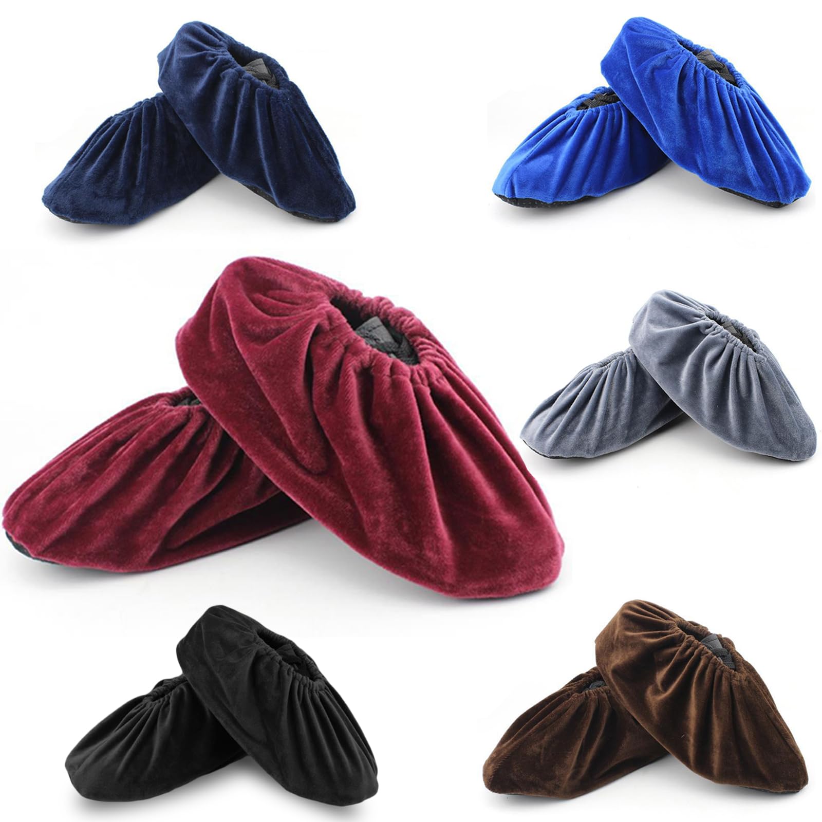 6 pares de fundas reutilizables antideslizantes para zapatos, universales, suaves, lavables, gruesas, para interiores, oficina, limpieza