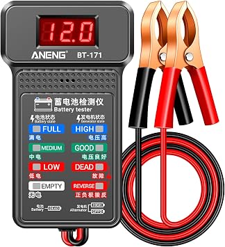 12V Car Battery Tester, Automobile Alternator Tester, Digital Car Battery Analyzer