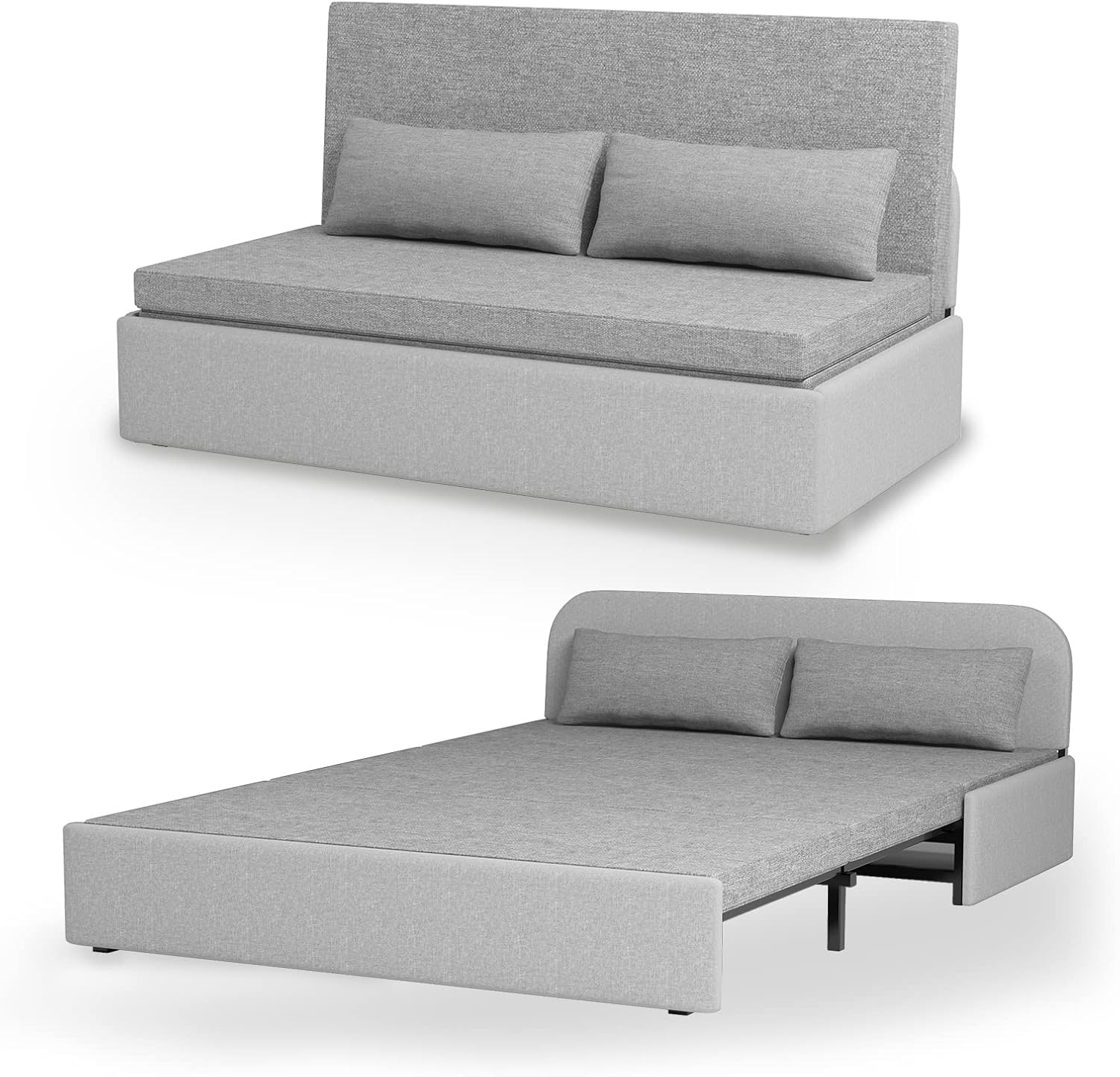 ZAFLY Twin Size Sleeper Sofa Couch Bed,Modern Pull Out