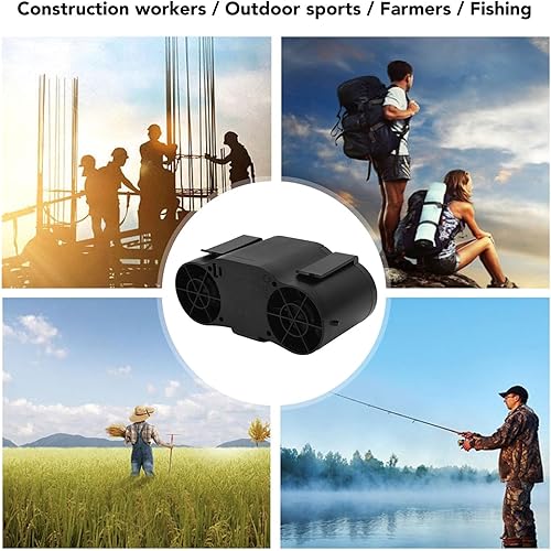 Miniatura 8 de TOPINCN Ventilador de cintura portátil 3 en 1, 20000 mAh recargable para el hogar, ventilador eléctrico ajustable de velocidad del viento para