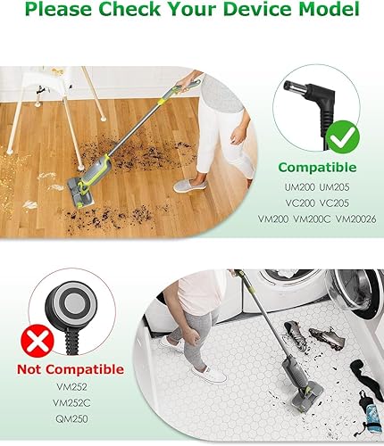 Miniatura 2 de Cargador adaptador de CA para Shark VM200 VM200C VC200 UM200 UM200 Reemplazo VACMOP UM205 VC205 VM20026 DC Suministro