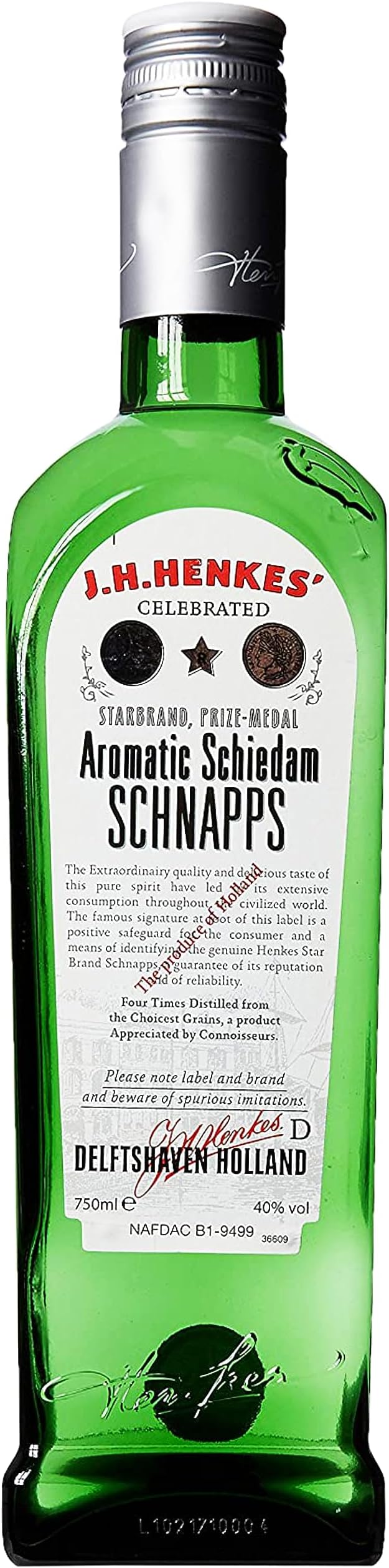 J H Henkes Schnapps 75 cl