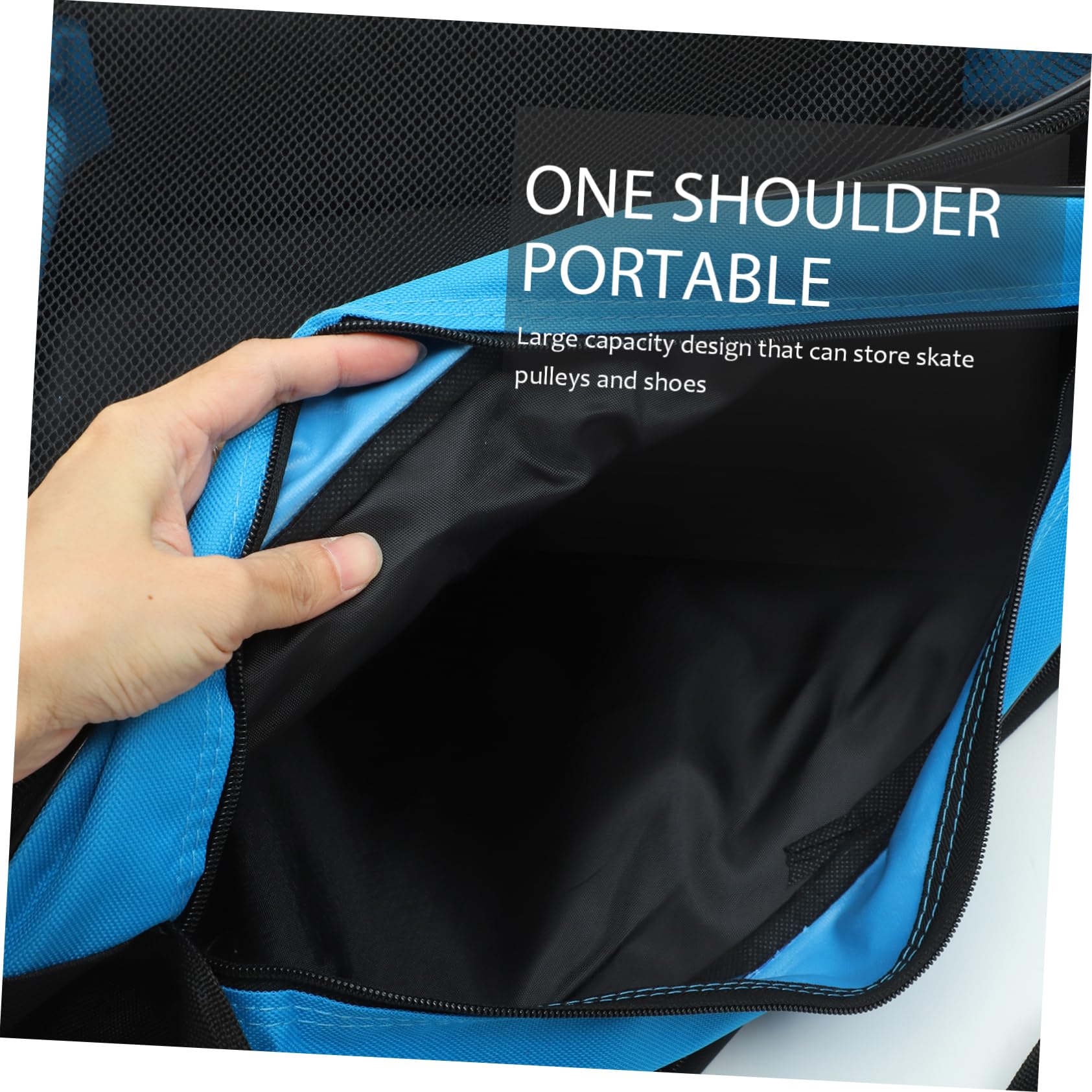 2piezas Bolsa De Almacenamiento para Patines De Hielo y Roller Diseño Multi Material Transpirable y Cómodo para Transporte De Patines y Accesorios