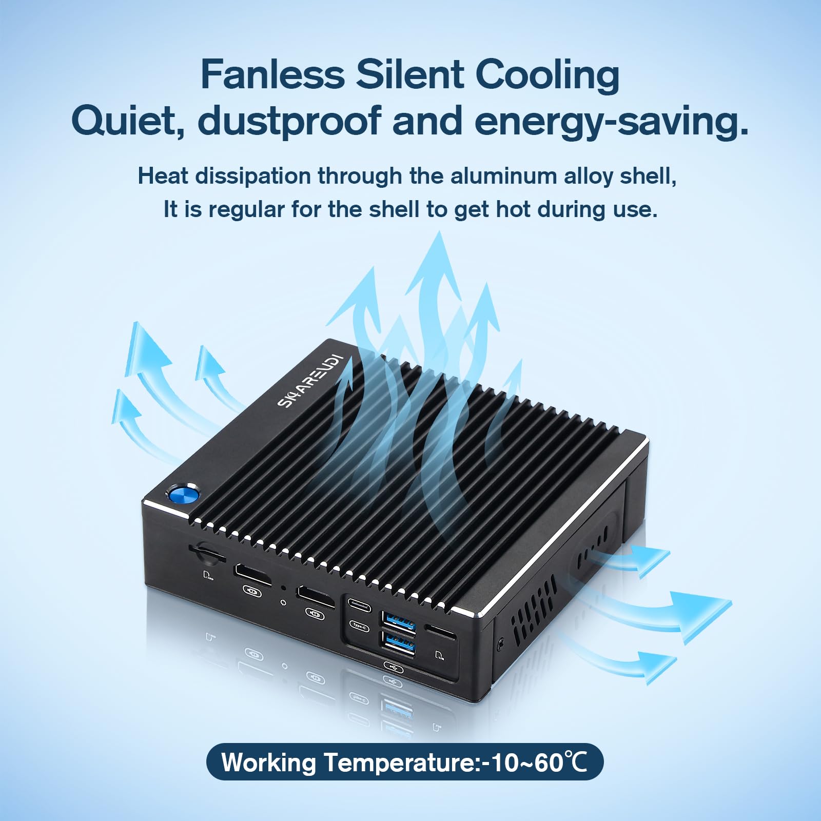 Sharevdi Fanless Firewall Appliance 6X Intel i226 LAN Firewall Mini PC Intel N3710 4C/4T,DDR3 mSATA SSD, Network Gateway Soft Router, Test with P-F-Sense/OPN-Sense AES NI HD/Type-C/SIM Card/TF/Wi-Fi: N3710/DDR3/mSATA SSD/6 LAN/Type-C