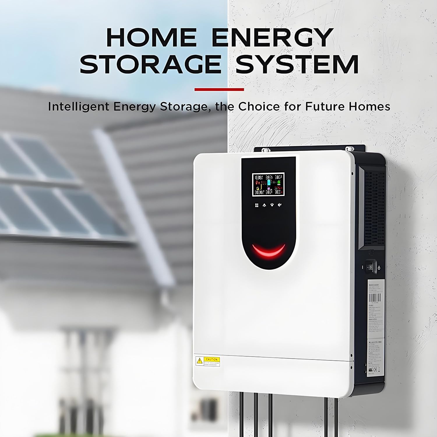 Inversor solar híbrido, inversor de onda sinusoidal pura para uso doméstico de 12 V/24 V/48 V a 220 V + controlador de carga solar MPPT de 40-160 A, cargador inversor híbrido fuera de la red 1.0KW